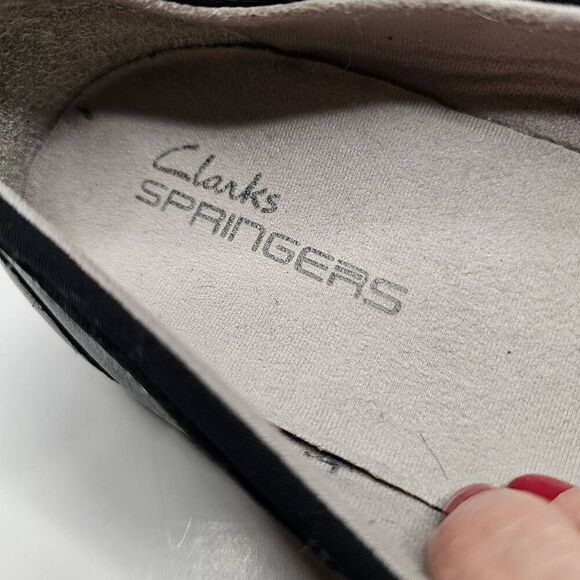 Clarks Springers Leather Ballet Flat Womens Size 7.5 - Picture 6 of 6
